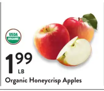 Fresh Thyme Organic honeycrisp apples offer