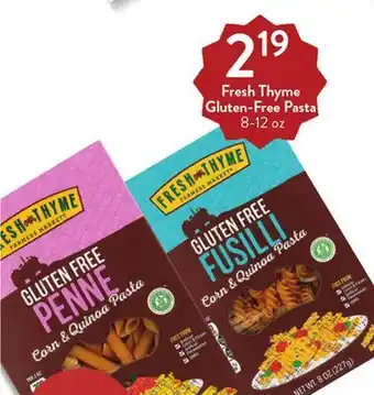 Fresh Thyme Fresh-thyme gluten free pasta offer