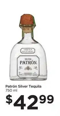 Food 4 Less Patrón silver tequila offer