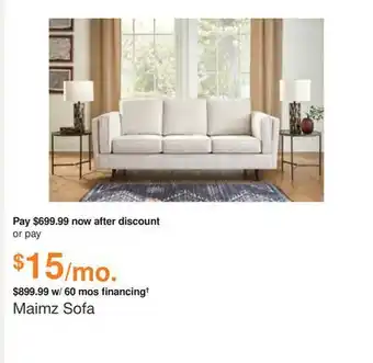 Ashley Furniture Maimz sofa offer