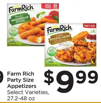 Food 4 Less Farm rich party size appetizers offer