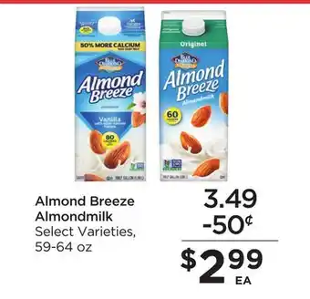 Food 4 Less Almond breeze almondmilk offer