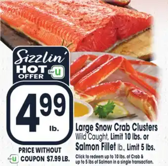 Jewel-Osco Large snow crab clusters offer