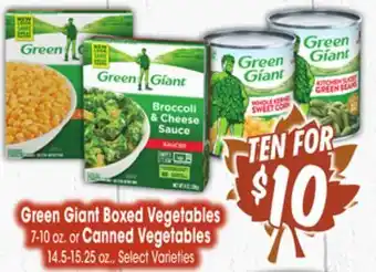 Jewel-Osco Green giant boxed vegetables 7-10 oz. or canned vegetables 14.5-15.25 oz offer