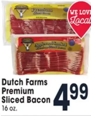 Jewel-Osco Dutch farms premium sliced bacon offer