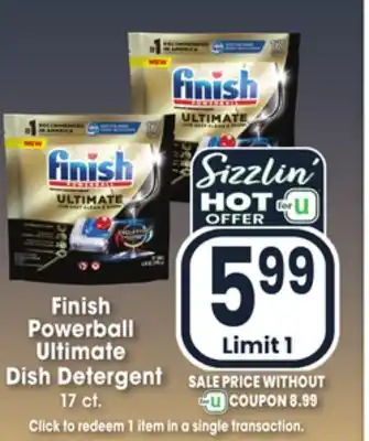 Jewel-Osco Finish powerball ultimate dish detergent offer