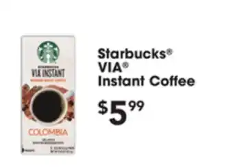 Jewel-Osco Starbucks via instant coffee offer