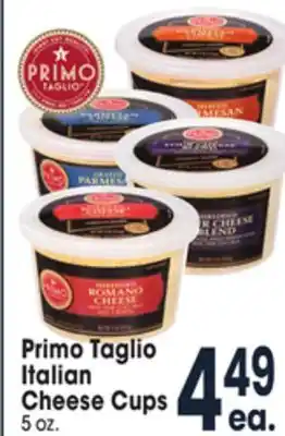 Jewel-Osco Primo taglio italian cheese cups offer