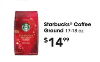 Jewel-Osco Starbucks coffee ground offer