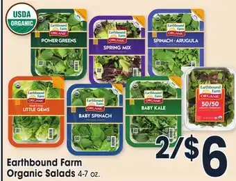 Jewel-Osco Earthbound farm organic salads offer