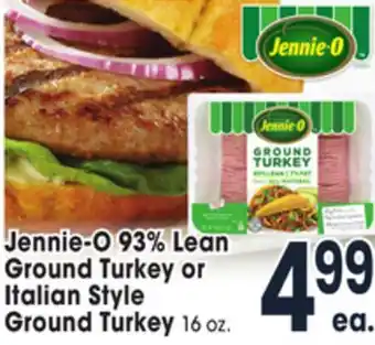 Jewel-Osco Jennie-o 93% lean ground turkey or ground turkey italian ground turkey offer