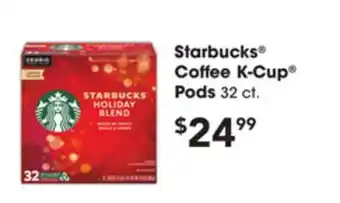 Jewel-Osco Starbucks coffee k-cup pods offer