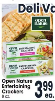Jewel-Osco Open nature entertaining crackers offer