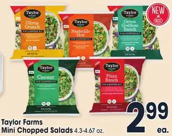 Jewel-Osco Taylor farms mini chopped salads offer