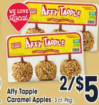 Jewel-Osco Affy tapple caramel apples offer