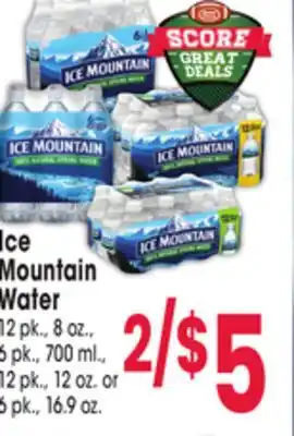 Jewel-Osco Ice mountain water offer