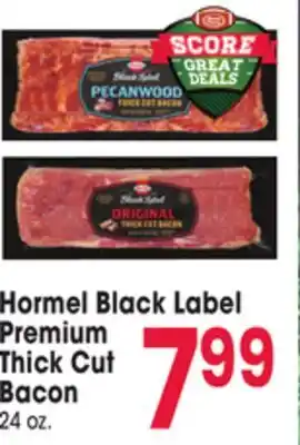 Jewel-Osco Hormel black label premium thick cut bacon offer