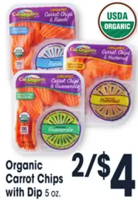 Jewel-Osco Organic carrot chips with dip offer