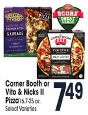 Jewel-Osco Corner booth or vito & nicks ii pizza offer