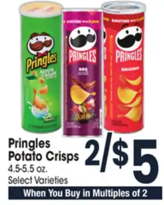 Jewel-Osco Pringles potato crisps offer