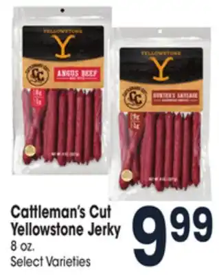 Jewel-Osco Cattleman's cut yellowstone jerky offer