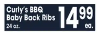 Jewel-Osco Curly's bbq baby back ribs offer