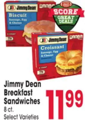 Jewel-Osco Jimmy dean breakfast sandwiches offer