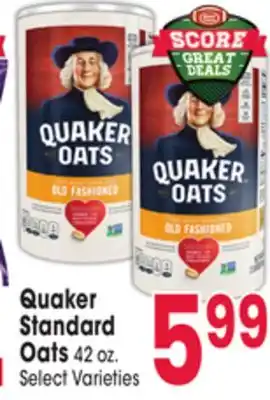 Jewel-Osco Quaker standard oats offer