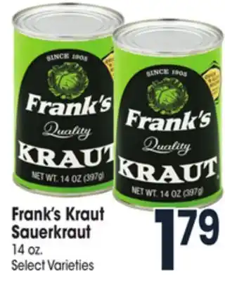Jewel-Osco Frank's kraut sauerkraut offer