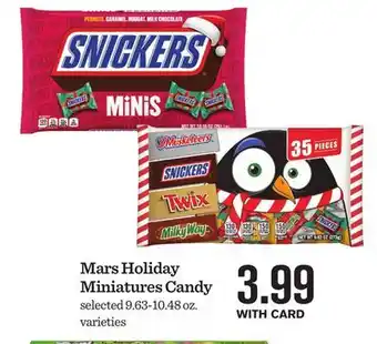 Mariano's Mars holiday miniatures candy offer