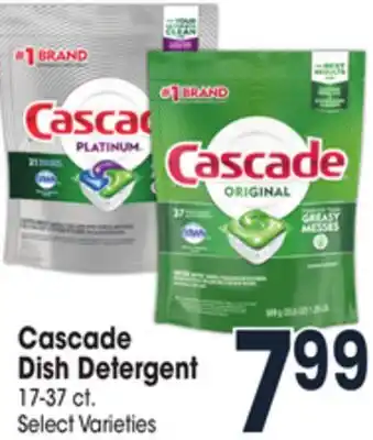 Jewel-Osco Cascade dish detergent offer