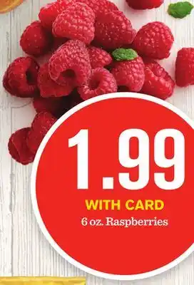 Mariano's 6 oz. raspberries offer