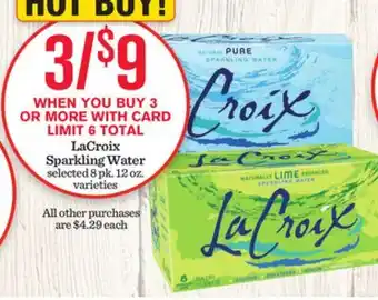 Mariano's Lacroix sparkling water offer