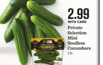Mariano's Private selection mini seedless cucumbers offer