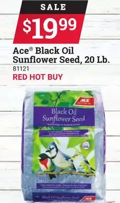 Ace Hardware Ace black oil sunflower seed 20 lb offer