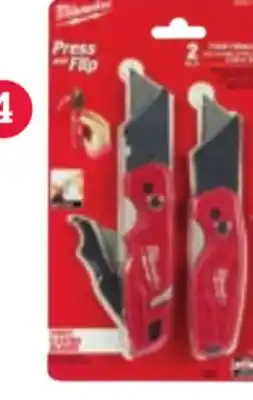 Ace Hardware Milwaukee fastback utility knife 2/pk offer