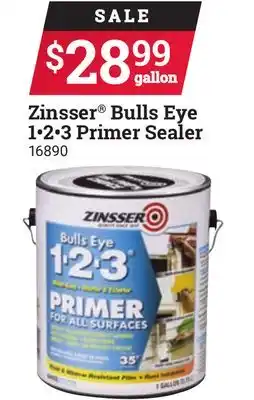 Ace Hardware Zinsser bulls eye 1•2•3 primer sealer offer