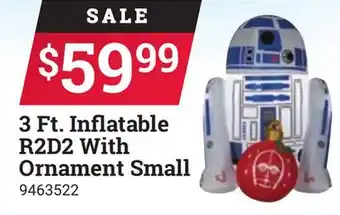 Ace Hardware 3 ft. inflatable r2d2 with ornament small offer