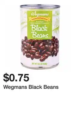 Wegmans Wegmans black beans offer