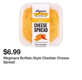 Wegmans Wegmans buffalo-style cheddar cheese spread offer