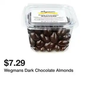 Wegmans Wegmans dark chocolate almonds offer