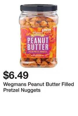 Wegmans Wegmans peanut butter filled pretzel nuggets offer