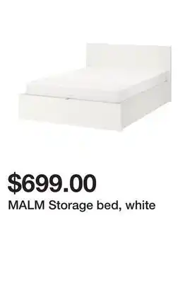 Ikea Malm storage bed, white offer