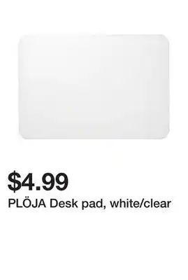 Ikea Plöja desk pad, white/clear offer