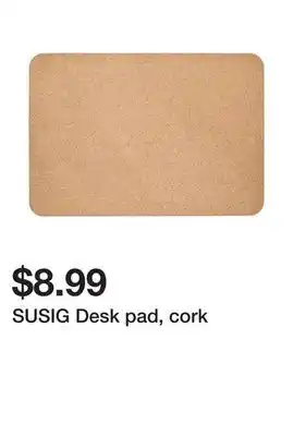 Ikea Susig desk pad, cork offer
