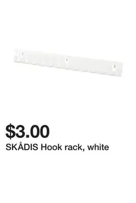 Ikea Skådis hook rack, white offer