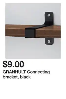 Ikea Granhult connecting bracket, black offer