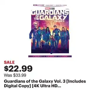 Best Buy Guardians of the galaxy vol. 3 [includes digital copy] [4k ultra hd blu-ray/blu-ray] [2023] offer