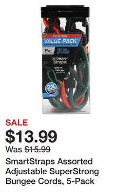 Tractor Supply Company Smartstraps assorted adjustable superstrong bungee cords, 5-pack offer