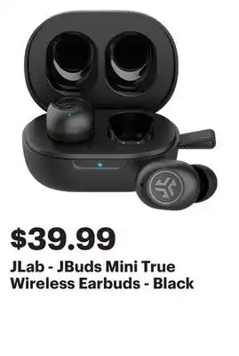 Best Buy Jlab - jbuds mini true wireless earbuds - black offer